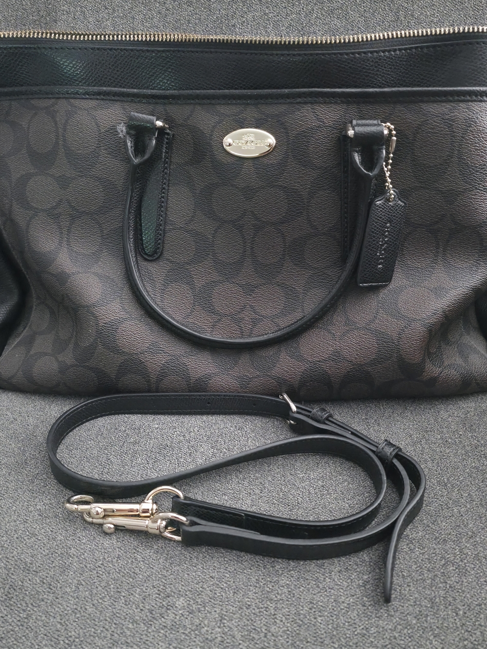 Coach Morgan Satchel in Signature Canvas (Style F34617)